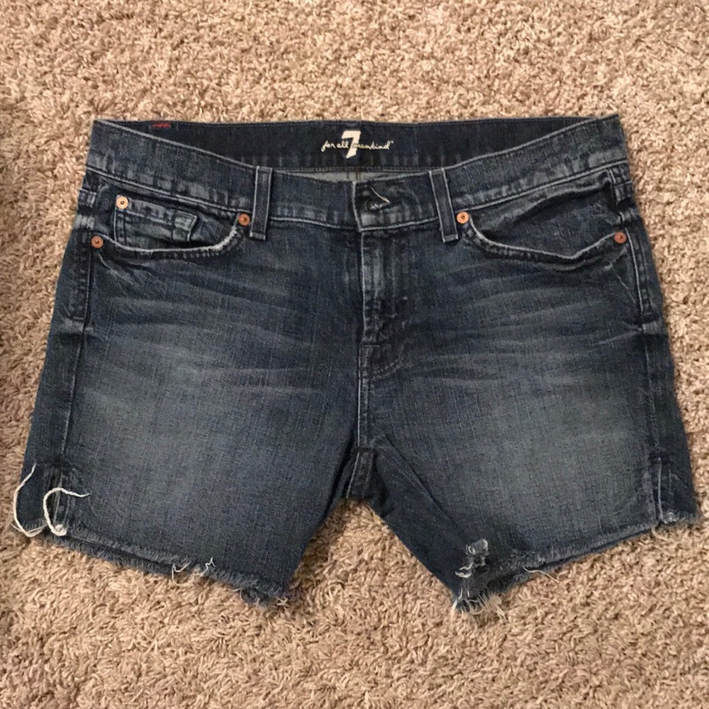 7 for All Mankind Cutoff Denim Shorts: Size 29